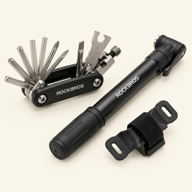 Multitool & minipumpe fra Sponsor 5